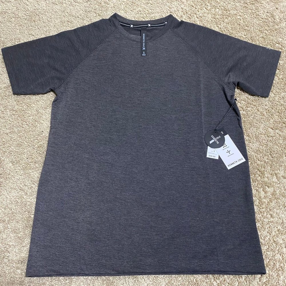 KENNETH COLE New York Tech SS Gray Athletic Men’s Tee